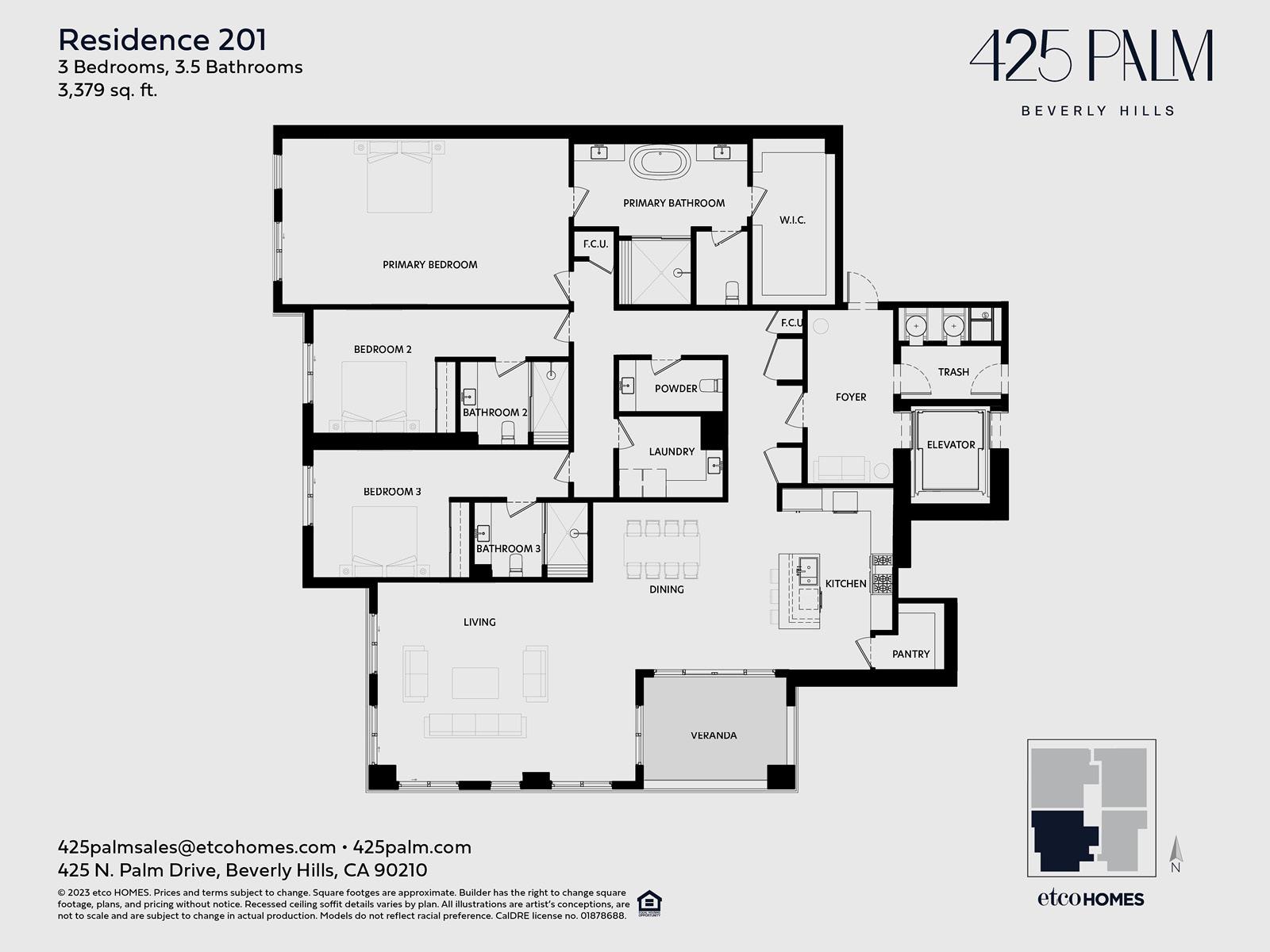 425 PALM - RESIDENCE 201