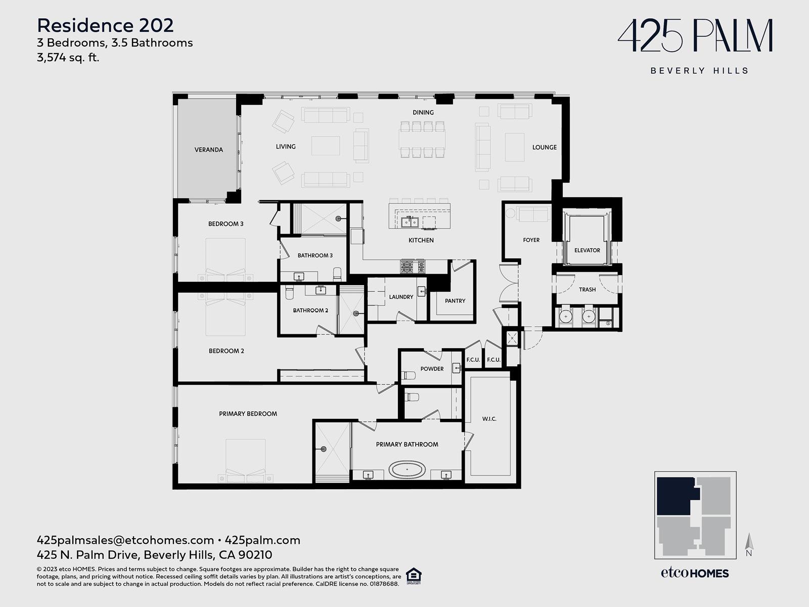 425 PALM - RESIDENCE 202