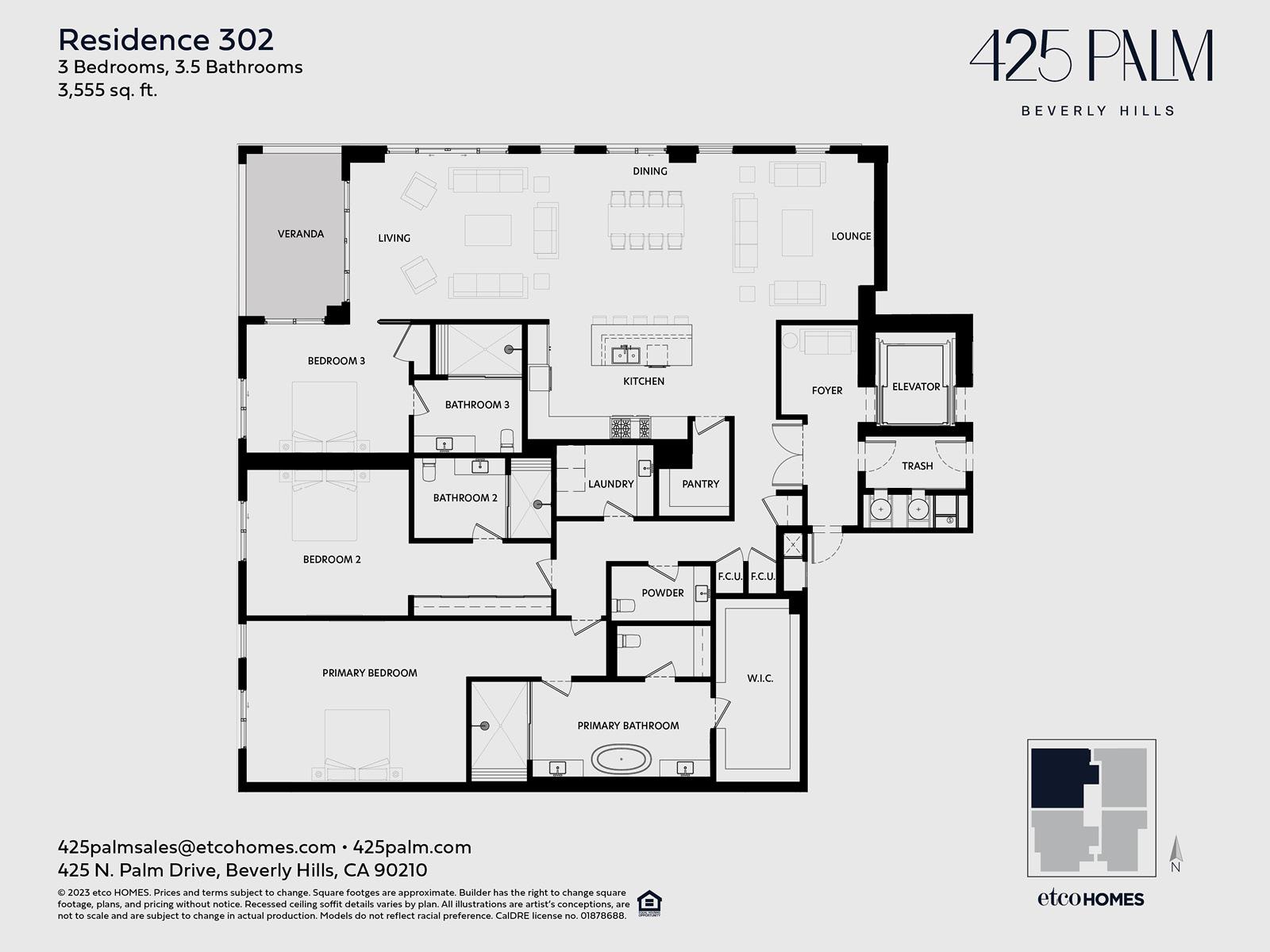 425 PALM - RESIDENCE 302