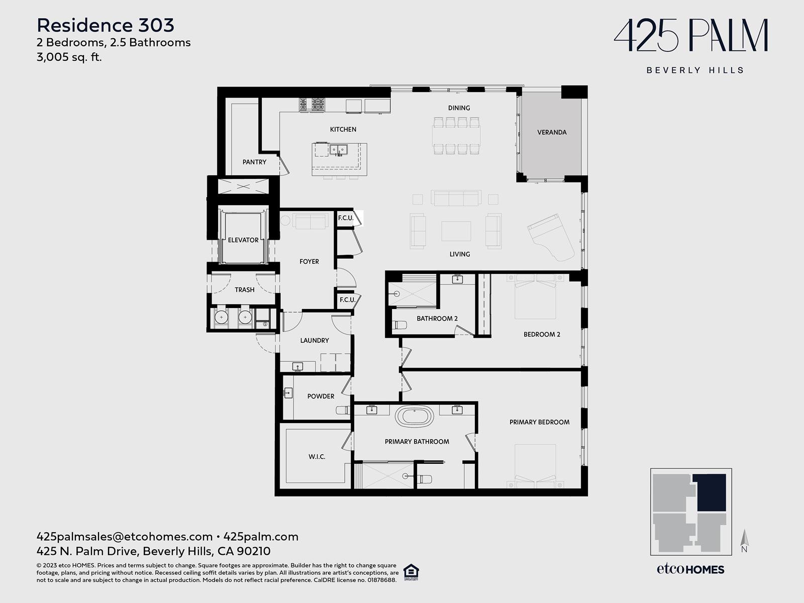 425 PALM - RESIDENCE 303