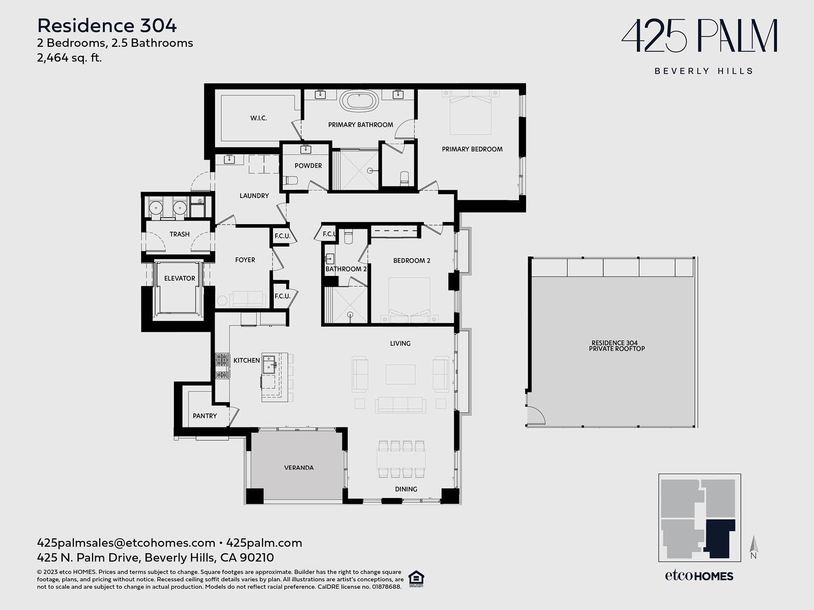 425 PALM - RESIDENCE 304